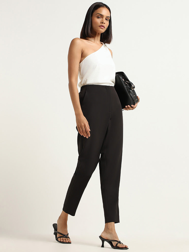 Wardrobe Plain Black Trousers