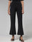 Wardrobe Black Striped Ponte Trousers