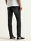 WES Casuals Black Relaxed Fit Mid Rise Jeans