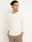 ETA Plain Off-White Slim Fit T-Shirt