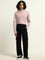 Nuon Plain Dusty Pink Relaxed Fit Shirt