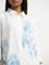 Utsa White Floral Printed Straight-Fit Kurta