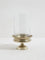 Westside Home Gold Etched Glass Candle Holder-Small