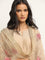 Vark Beige A-Line Kurta, High-Rise Palazzos & Dupatta Set