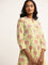 Utsa Green Floral Print Kurta