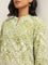 Utsa Green Straight Fit Printed Kurta