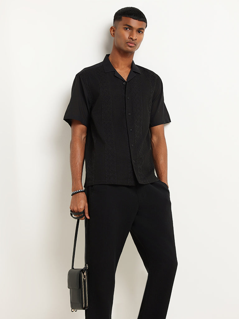 ETA Black Relaxed Fit Shirt