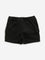 HOP Kids Black Cargo-Style Mid Rise Shorts