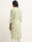 Utsa Green Leaf Print Kurta