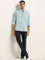 Ascot Light Blue Solid Relaxed Fit Shirt