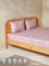 Westside Home Dusty Pink Floral Design Double Bed Flat Sheet and Pillowcase Set