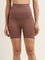 Wunderlove Brown High-Rise Seamfree Cotton Blend Shapewear Brief