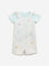 HOP Baby White Crochet Design Dungaree with T-Shirt Set