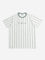 Y&F Kids Off-White Stripe Printed T-Shirt