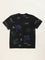 Y&F Kids Black Text Print T-Shirt