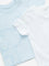 HOP Baby Light Blue Elephant Design Cotton T-Shirts - Pack of 2