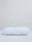 Westside Home White Self-Striped Luxe Hand Towel