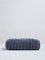 Westside Home Dark Blue Self-Striped Luxe Hand Towel