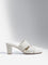 LUNA BLU Ivory Cut-Out Detailed Heel Sandals