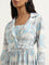 Bombay Paisley Blue Paisley Design Tiered Dress and Jacket