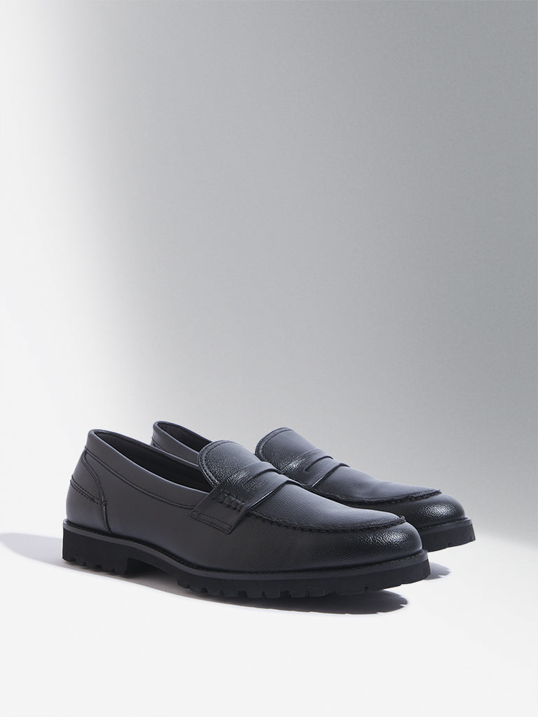 SOLEPLAY Black Penny Loafers