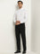 WES Formals White Solid Slim-Fit Shirt