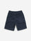 HOP Kids Navy Mid-Rise Cargo-Style Cotton Blend Shorts