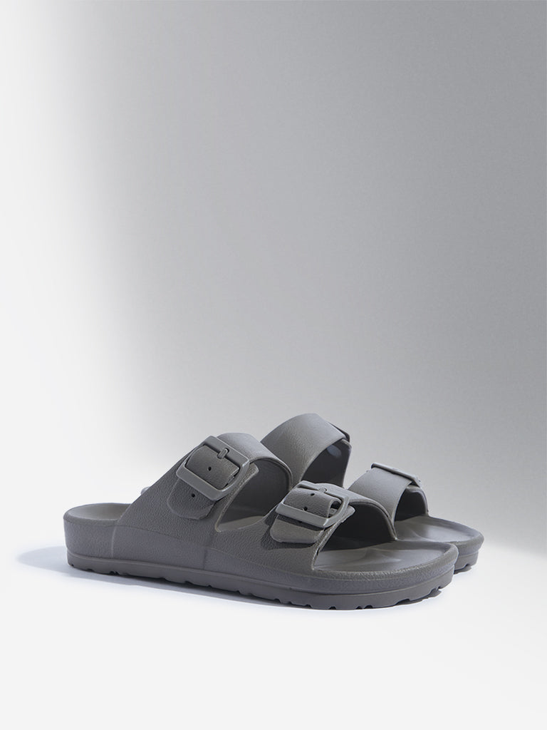 SOLEPLAY Dark Grey Double Band Flip-Flop