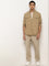 WES Casuals Khaki Solid Relaxed-Fit Shirt