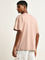 Studiofit Peach Solid Relaxed-Fit T-Shirt