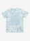 Y&F Kids Blue Tie-Dye Printed Cotton T-Shirt