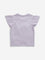 HOP Kids Lilac Floral Applique Cotton T-Shirt