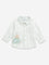 HOP Baby White Stripe Print Cotton Shirt