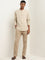 ETA Beige Crinkle Textured Resort-Fit Cotton Shirt