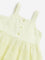 HOP Baby Lime Schiffli Ombre-Finish A-Line Cotton Dress