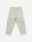 HOP Kids Beige Cargo-Style Mid-Rise Cotton Blend Trousers