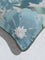 Westside Home Aqua Floral Embroidered Cushion Cover