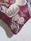 Westside Home Burgundy Floral Design Cushion Cover