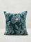 Westside Home Teal Floral Embroidered Cushion Cover