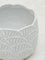 Westside Home White Scallop Textured Ceramic Planter