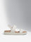 LUNA BLU Ivory Multi-Strap Slingback Sandals