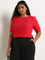 Gia Red Tufted Cotton Top