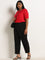 Gia Red Tufted Cotton Top