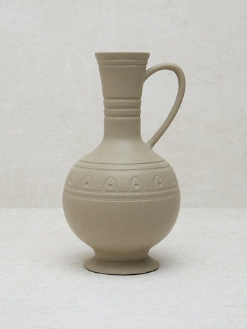 Westside Home Beige Marble Jug Vase