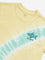 HOP Kids Yellow Tie-Dye Printed Cotton T-Shirt