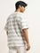 Nuon Blue Stripe Printed Relaxed-Fit T-Shirt