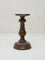 Westside Home Dark Brown Wooden Pillar Candle Stand