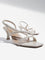 LUNA BLU Ivory Multi-Strap Heel Sandals