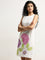 Bombay Paisley White Floral Printed Straight Cotton Dress