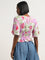 Bombay Paisley Multicolour Floral Printed Smocked Top